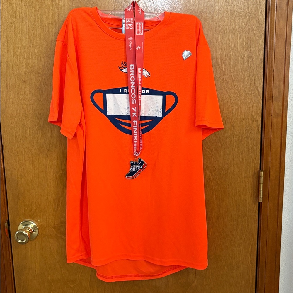 Virtual broncos 7k Labor Day weekend 2020 more than football Jersey and Medal